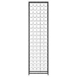 95-bottle black bottle rack 54x18x200cm wrought iron