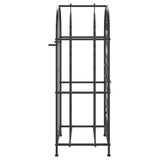 33-bottle black bottle rack 45x36x100 cm wrought iron