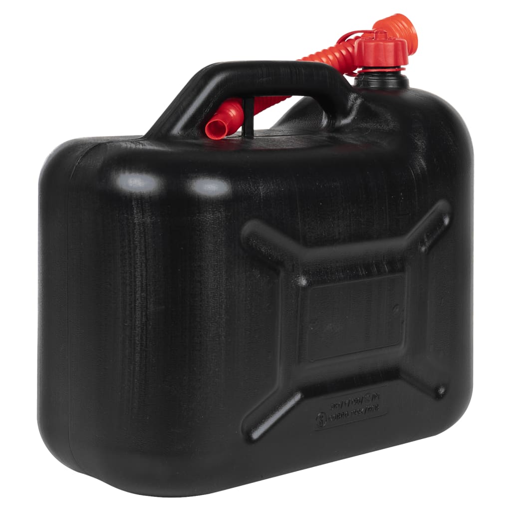 Bidon de carburant avec bec flexible 3 pcs noir 20 L plastique