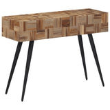 Table console 110x34x80 cm teck de récupération massif