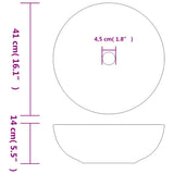 Vasque à poser multicolore rond Φ41x14 cm céramique