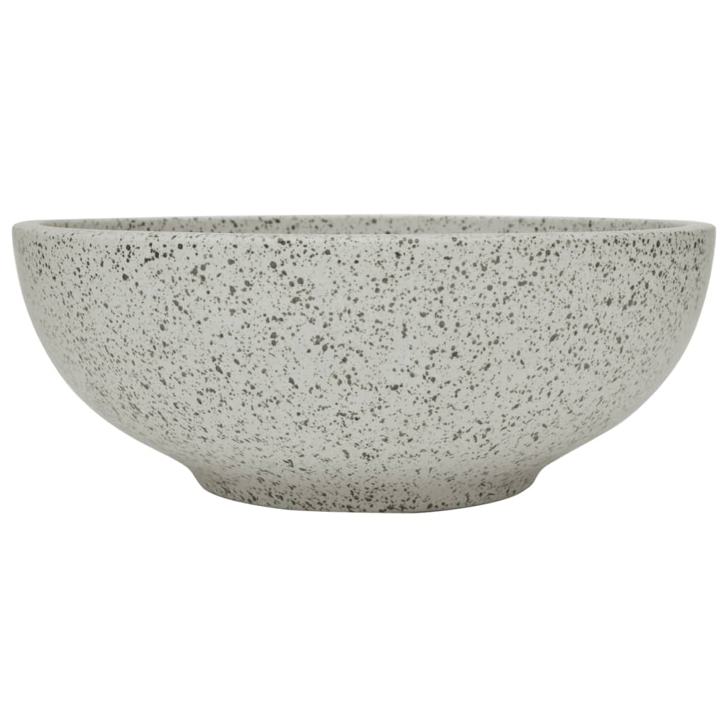 Vasque à poser gris rond Φ41x14 cm céramique