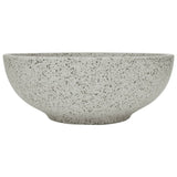 Grey round countertop washbasin Φ41x14 cm ceramic