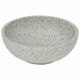 Grey round countertop washbasin Φ41x14 cm ceramic