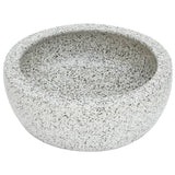 Vasque à poser gris rond Φ41x14 cm céramique