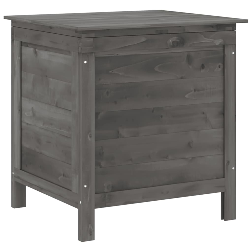 Anthracite garden storage box solid fir wood