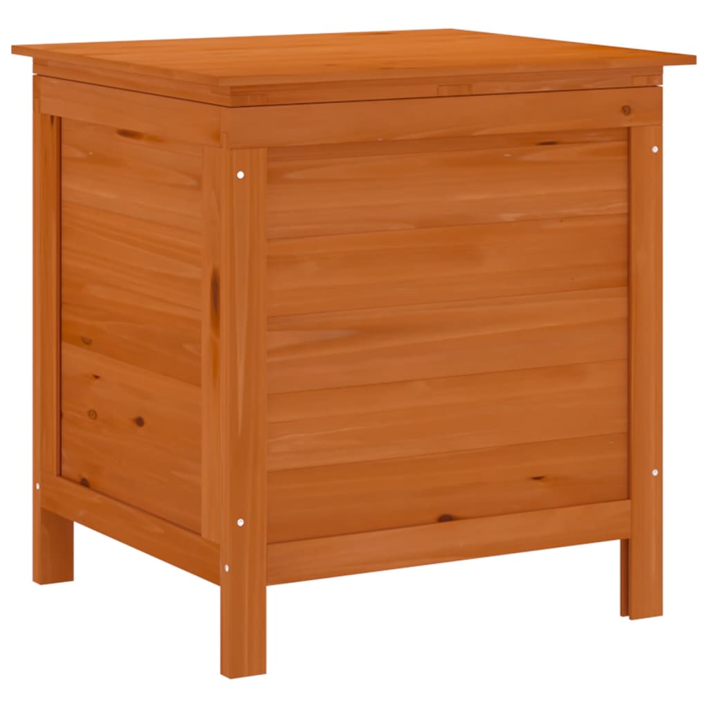 Boîte de rangement jardin marron 50x49x56,5cm bois massif sapin