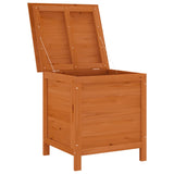 Boîte de rangement jardin marron 50x49x56,5cm bois massif sapin