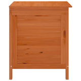 Boîte de rangement jardin marron 50x49x56,5cm bois massif sapin