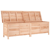 Garden storage box 198.5x50x56.5 cm solid fir wood