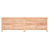 Garden storage box 198.5x50x56.5 cm solid fir wood