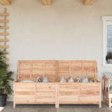 Garden storage box 198.5x50x56.5 cm solid fir wood