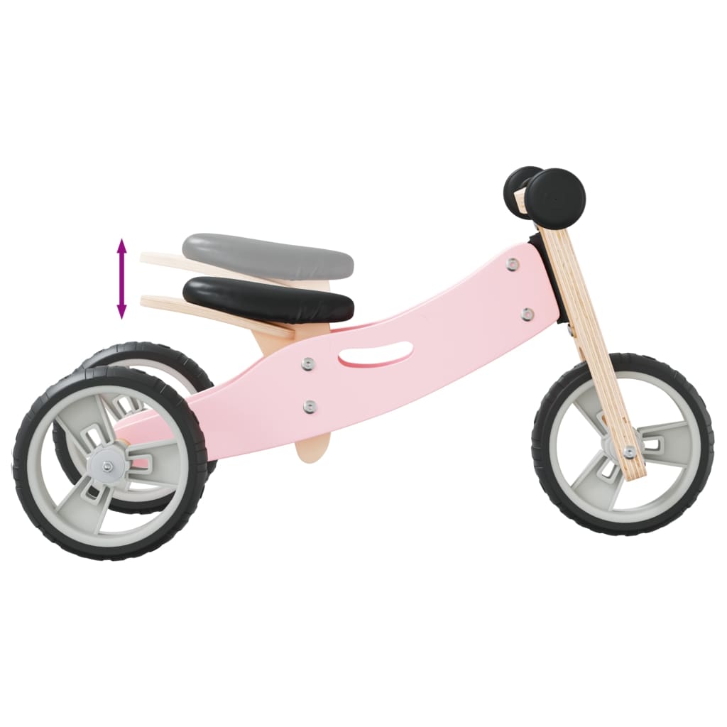 Vélo d'équilibre pour enfants 2-in-1 rose