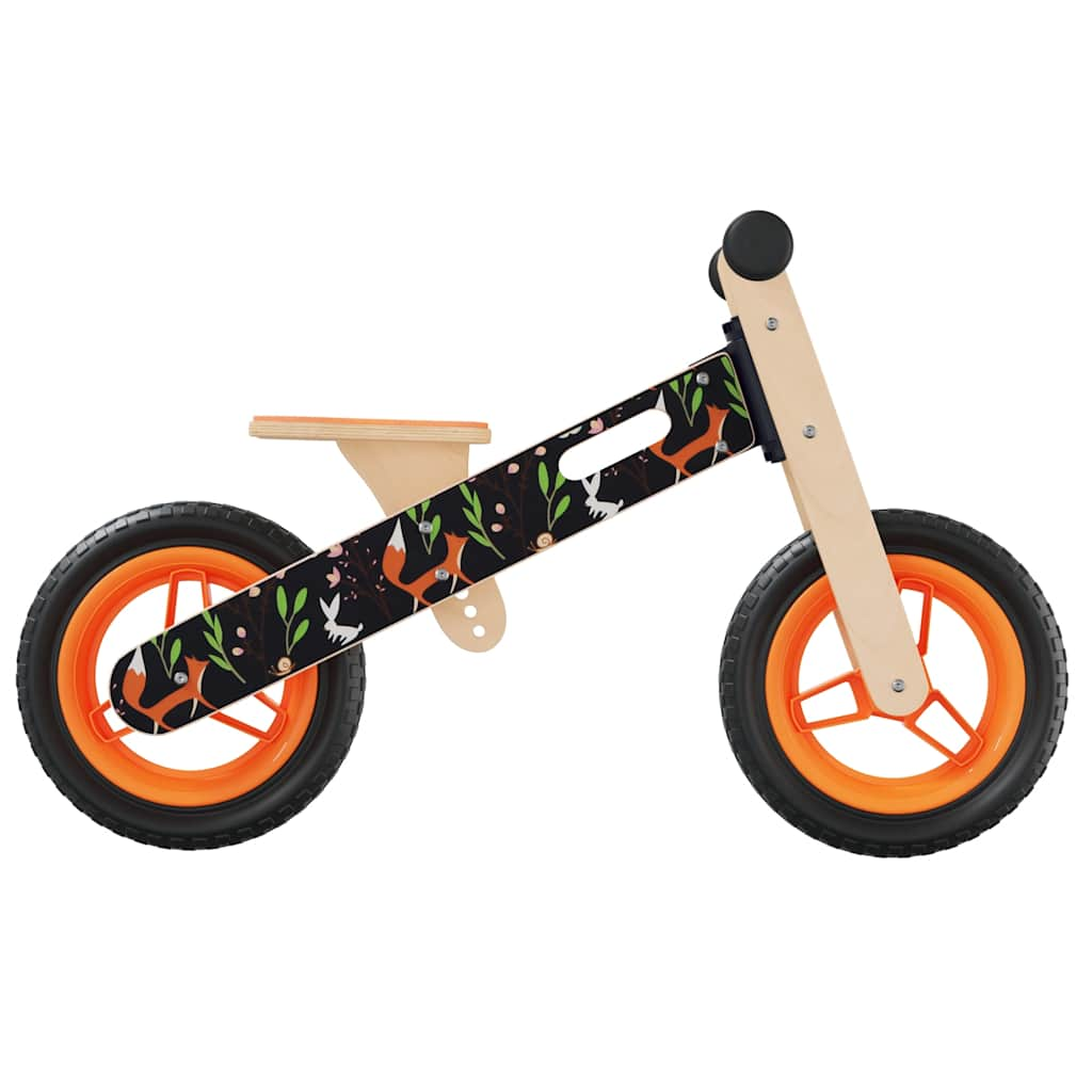 Vélo d'équilibre pour enfants imprimé orange