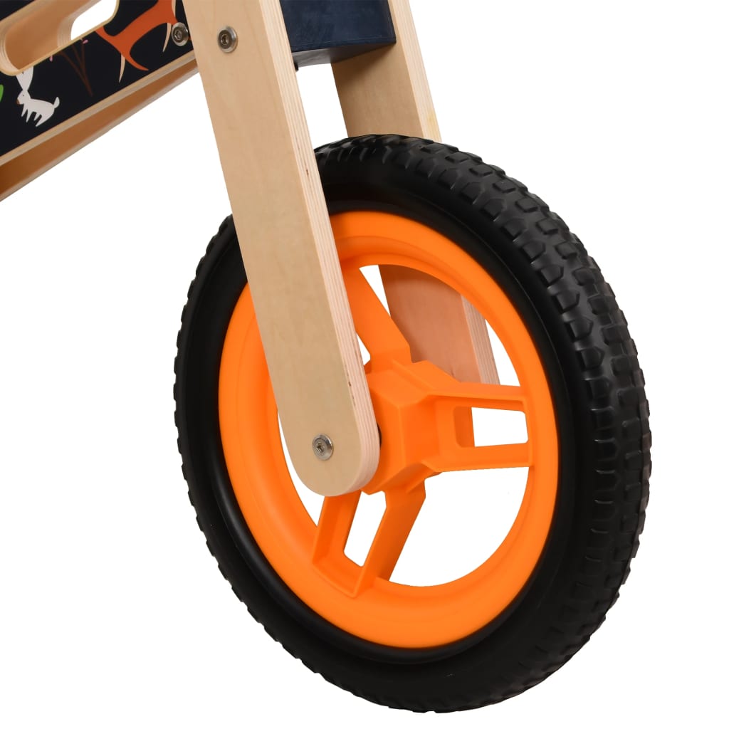 Vélo d'équilibre pour enfants imprimé orange