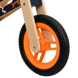 Vélo d'équilibre pour enfants imprimé orange