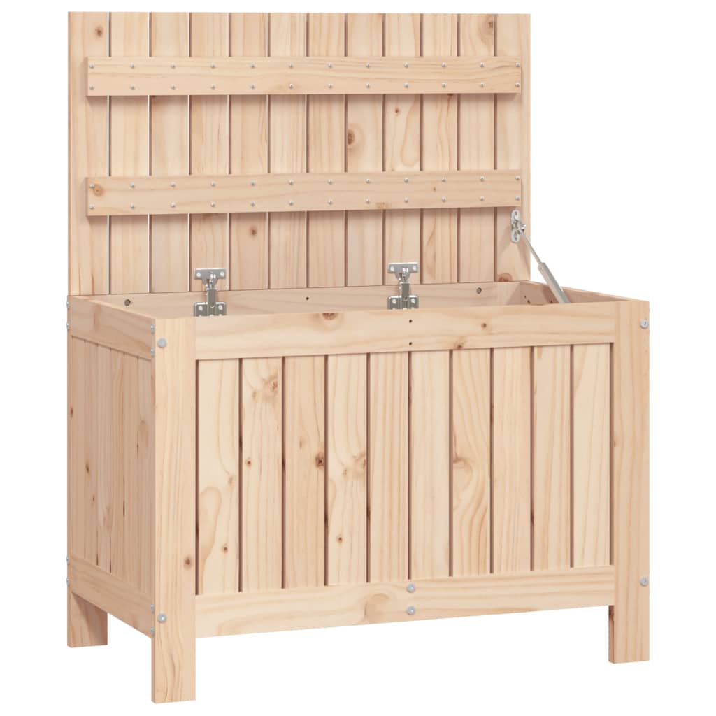 Garten-Aufbewahrungsbox 76 x 42,5 x 54 cm, massives Kiefernholz