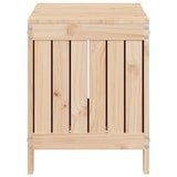 Garten-Aufbewahrungsbox 76 x 42,5 x 54 cm, massives Kiefernholz