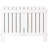 Boîte de rangement de jardin Blanc 76x42,5x54 cm Bois de pin