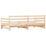 Day bed and trundle bed without mattress 90x200 cm solid wood