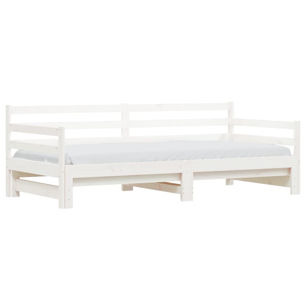 Day bed and trundle bed without mattress 90x200 cm solid wood