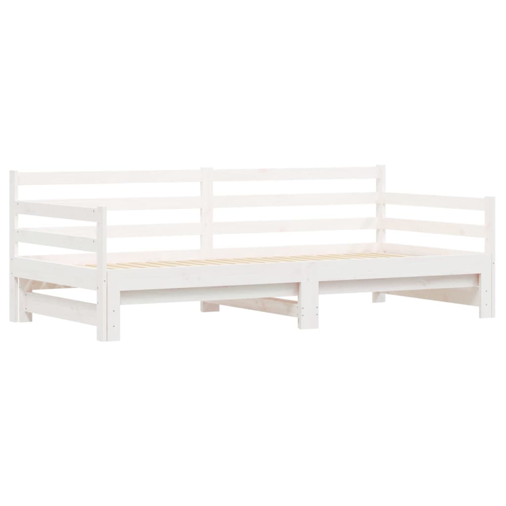 Day bed and trundle bed without mattress 90x200 cm solid wood