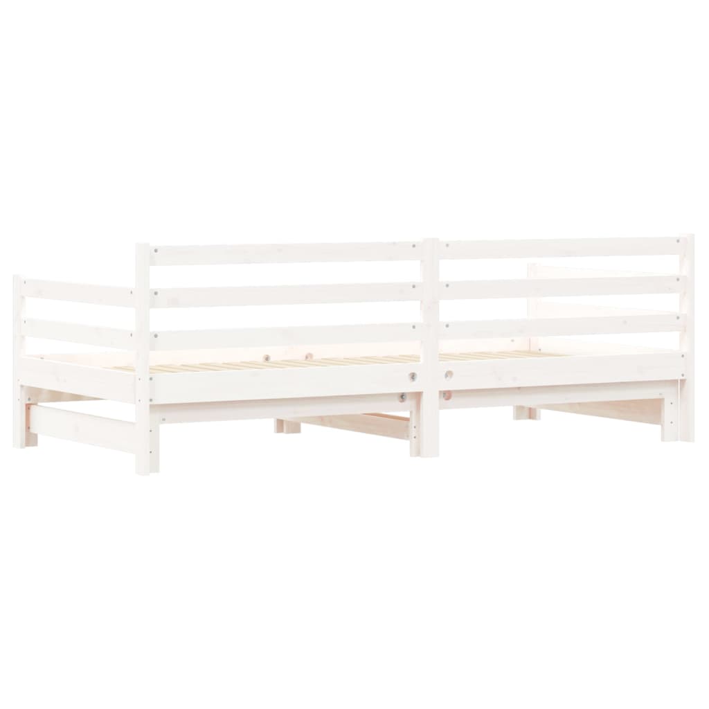 Lit de jour et lit gigogne sans matelas 90x200 cm bois massif