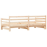 Day bed and trundle bed without mattress 80x200 cm solid wood