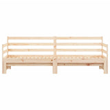 Lit de jour et lit gigogne sans matelas 90x190 cm bois massif