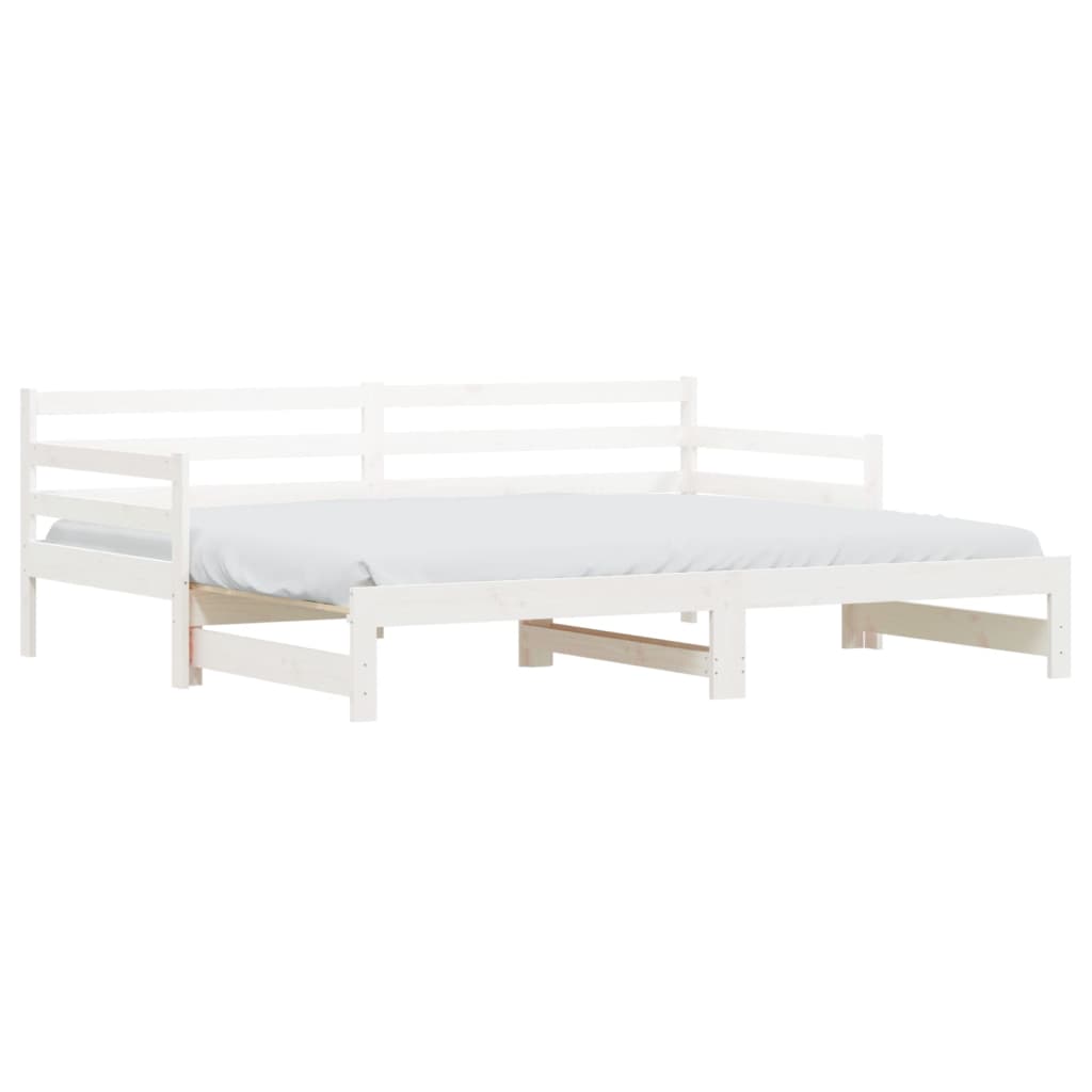 Lit de jour et lit gigogne sans matelas 90x190 cm bois massif