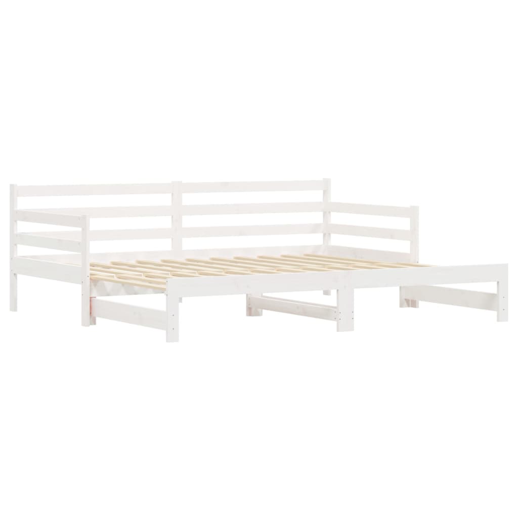 Lit de jour et lit gigogne sans matelas 90x190 cm bois massif