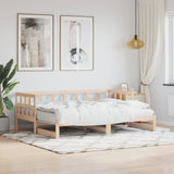 Day bed and trundle bed without mattress 80x200 cm solid wood