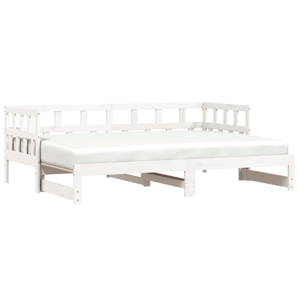 Day bed and trundle bed without mattress 80x200 cm solid wood