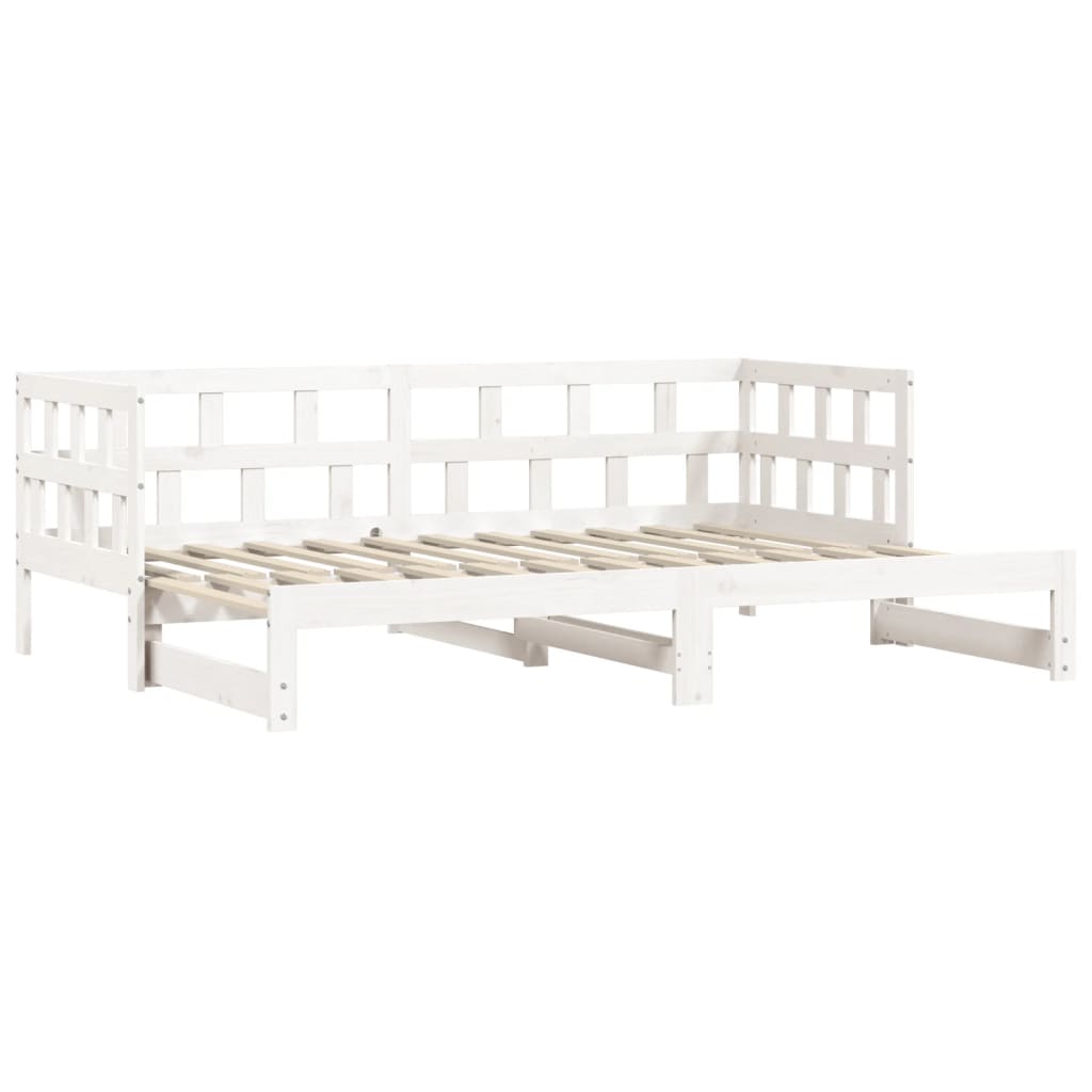 Day bed and trundle bed without mattress 80x200 cm solid wood