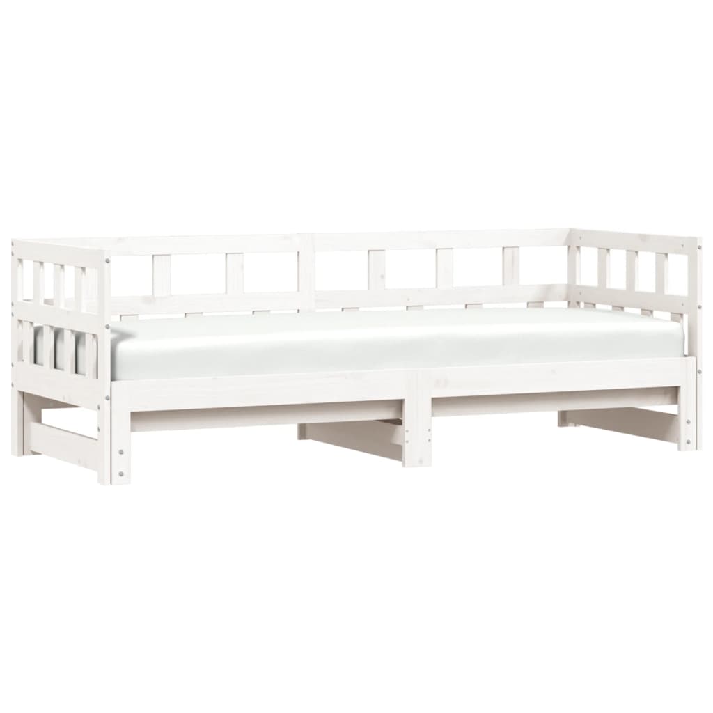 Day bed and trundle bed without mattress 80x200 cm solid wood