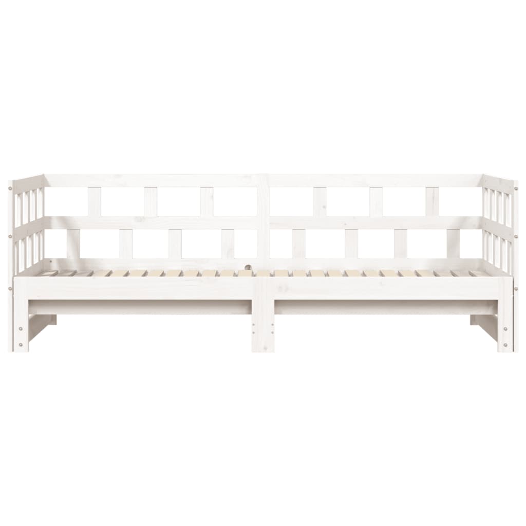 Day bed and trundle bed without mattress 80x200 cm solid wood