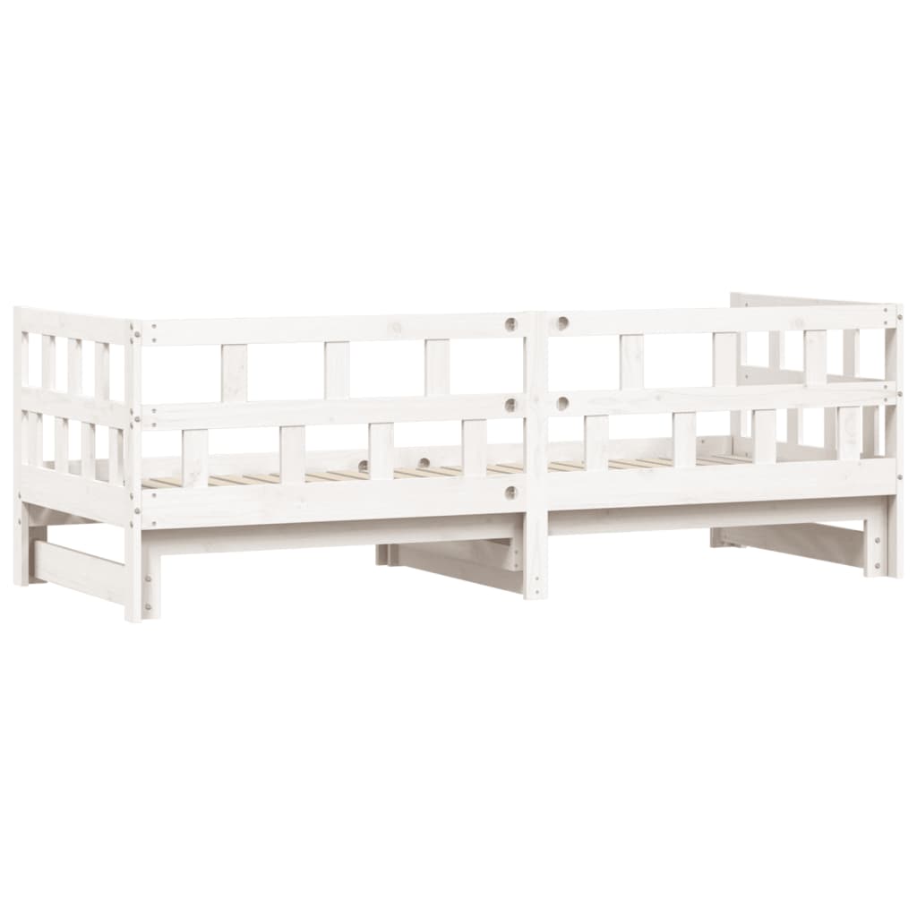 Day bed and trundle bed without mattress 80x200 cm solid wood