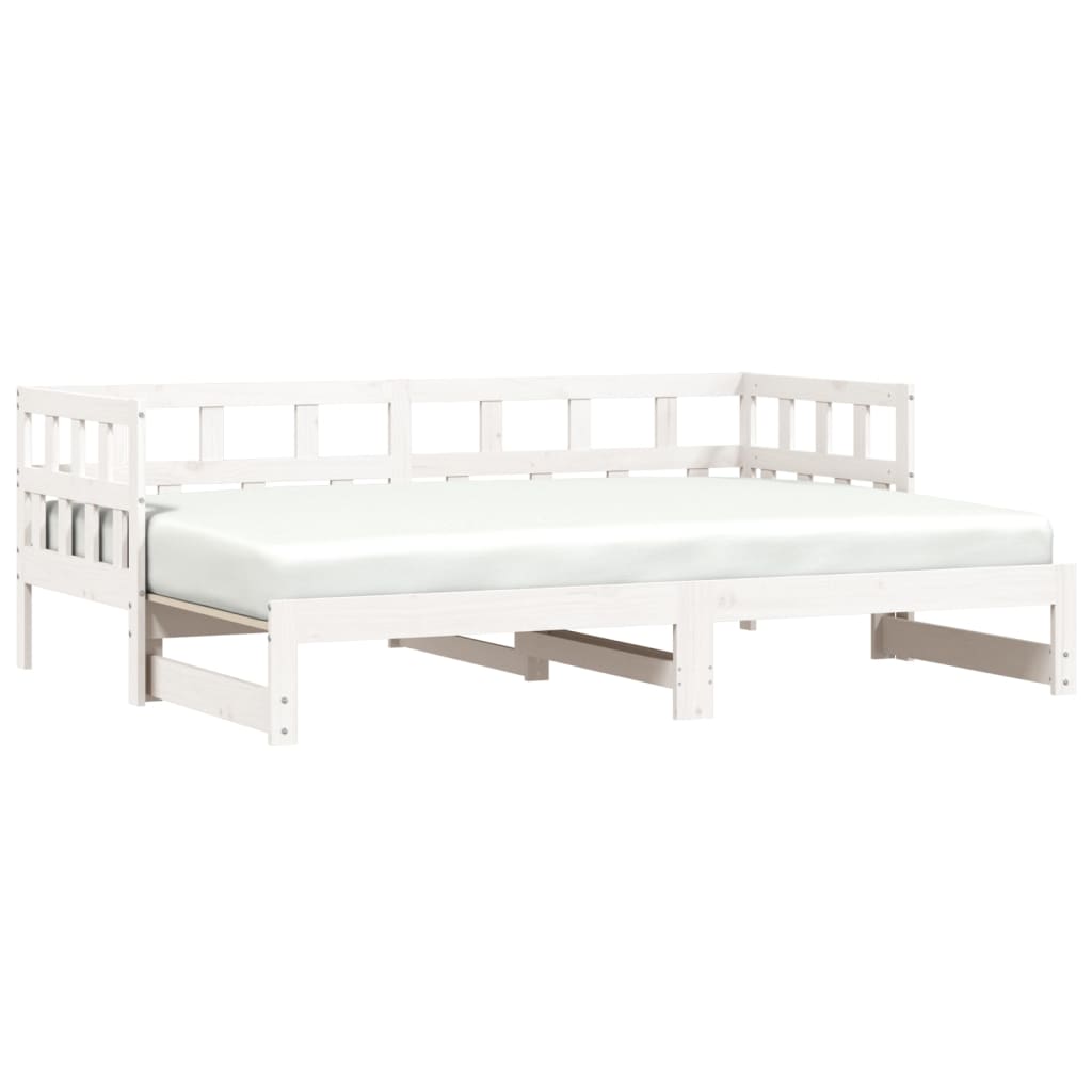 Day bed and trundle bed without mattress 90x190 cm solid wood