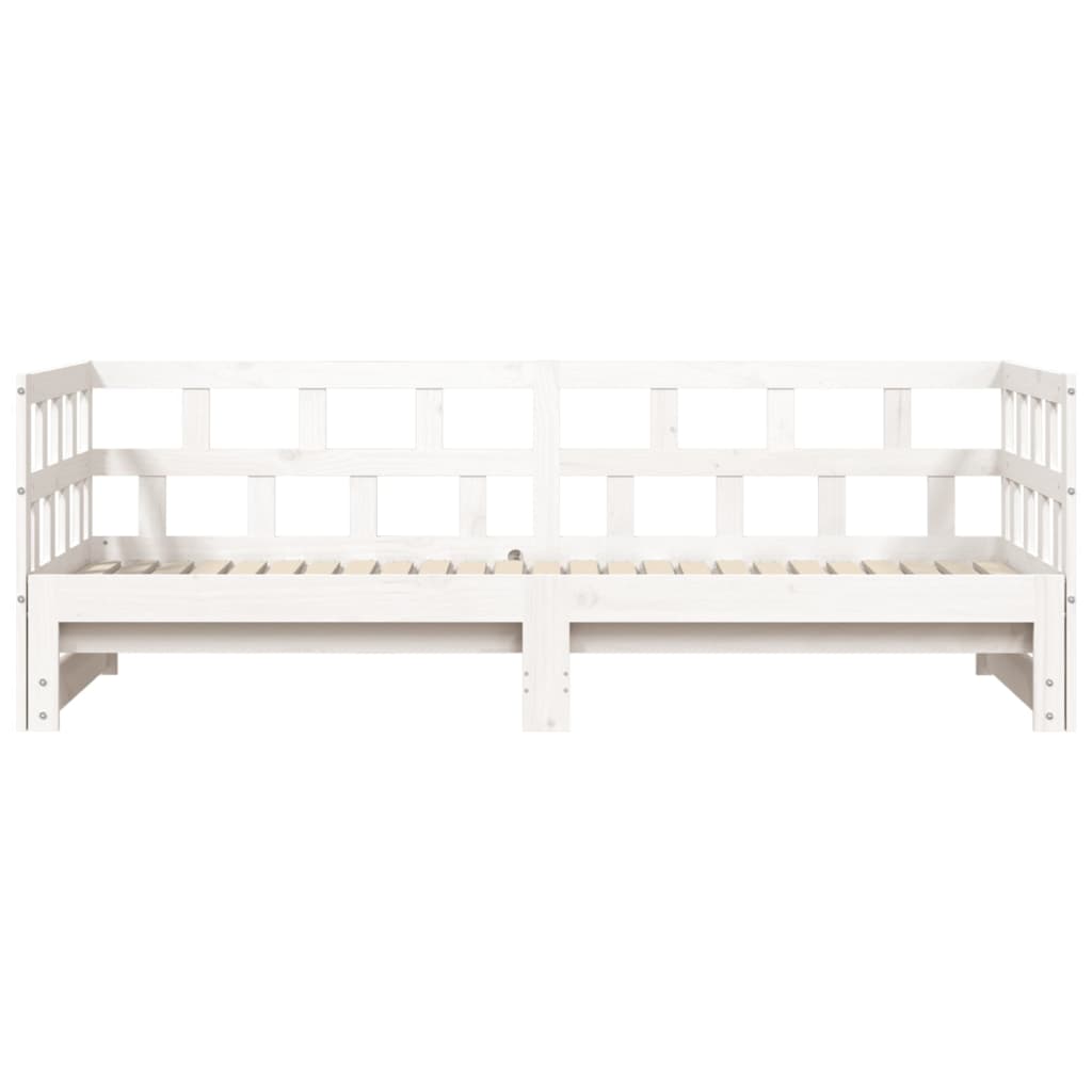 Day bed and trundle bed without mattress 90x190 cm solid wood