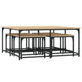 Tables basses gigognes 5 pcs chêne sonoma bois d'ingénierie