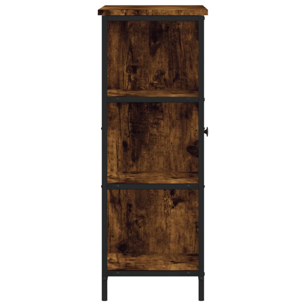 Buffet chêne fumé 70x30x80 cm bois d'ingénierie