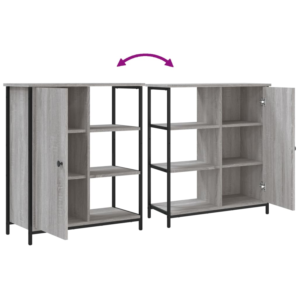 Buffet sonoma gris 70x30x80 cm bois d'ingénierie