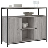 Buffet sonoma gris 100x35x80 cm bois d'ingénierie