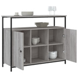 Buffet sonoma gris 100x35x80 cm bois d'ingénierie