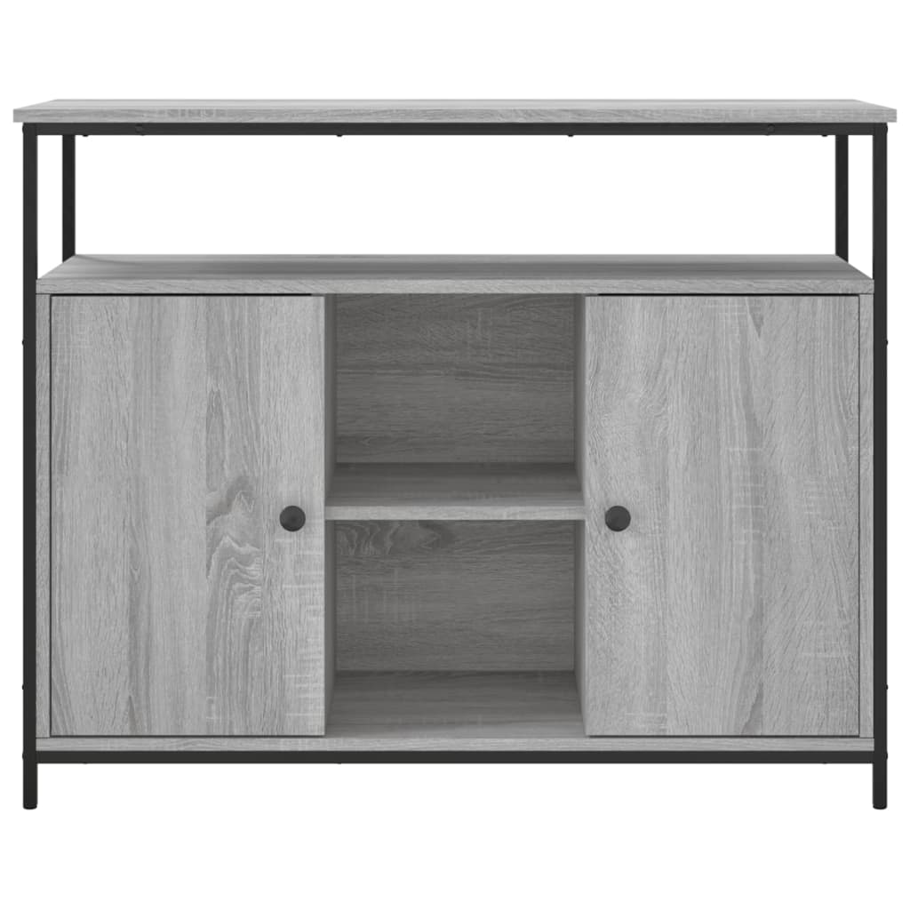 Buffet sonoma gris 100x35x80 cm bois d'ingénierie