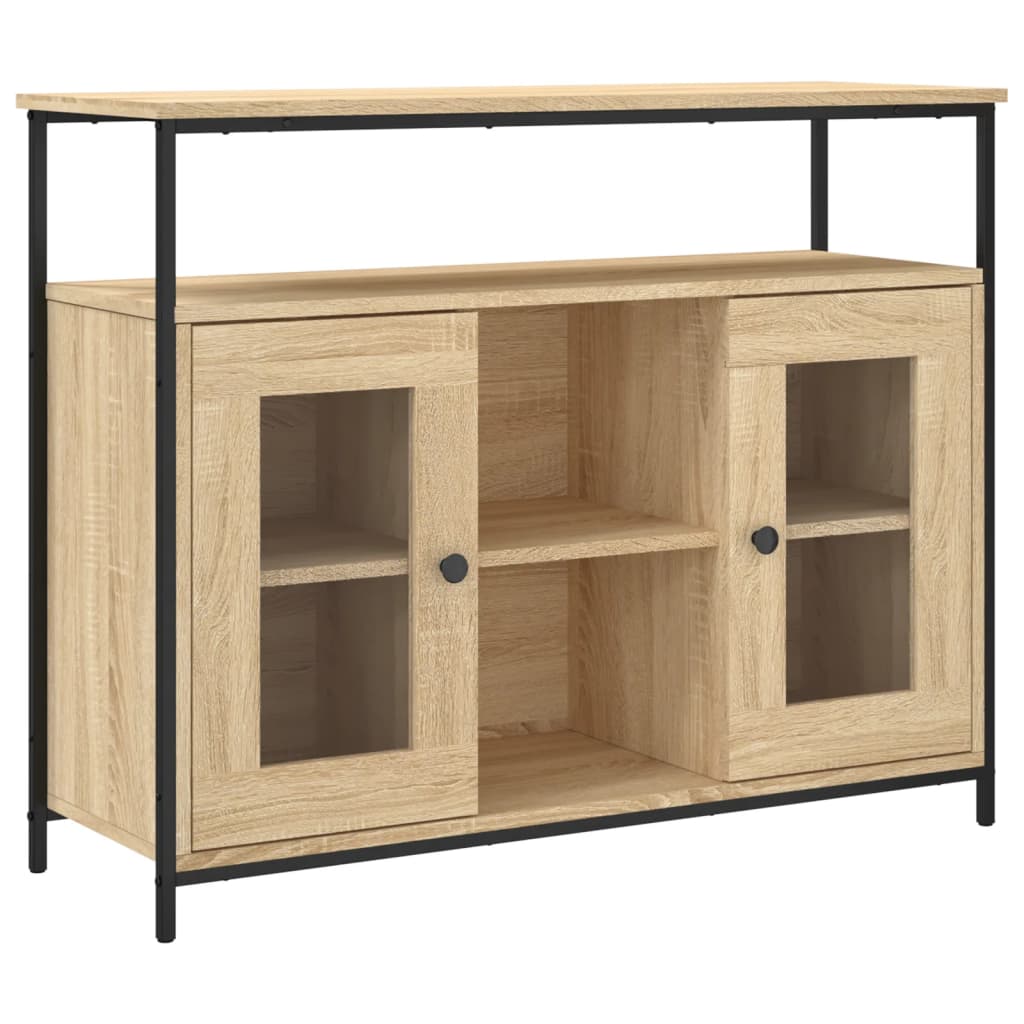 Sonoma oak sideboard 100x35x80 cm engineered wood