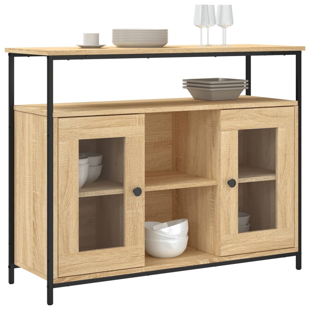 Sonoma oak sideboard 100x35x80 cm engineered wood