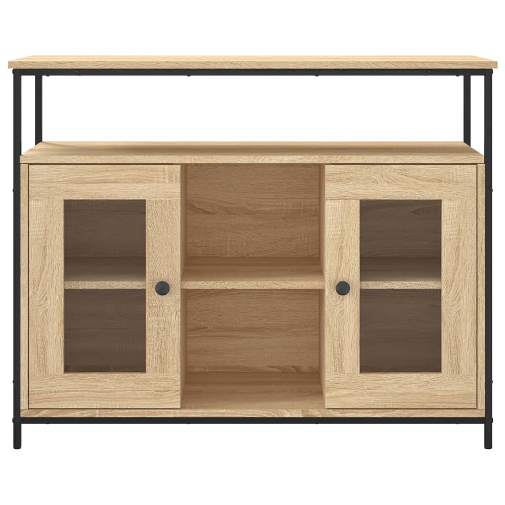 Sonoma oak sideboard 100x35x80 cm engineered wood