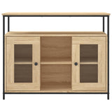 Sonoma oak sideboard 100x35x80 cm engineered wood