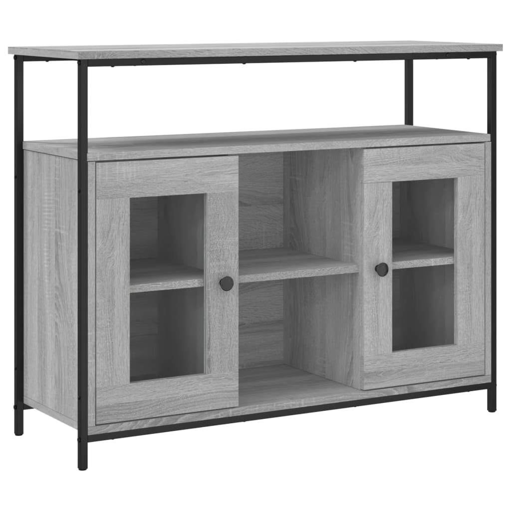 Buffet sonoma gris 100x35x80 cm bois d'ingénierie